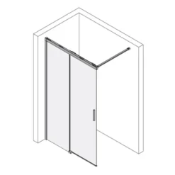 Kronenbach Slide Walk-In Schiebetür 2-teilig, 120 X 200 Cm, Anschlag Links -Kronenbach kronenbach duschabtrennungen slide walk schiebetueren 9134861