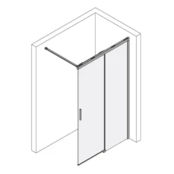 Kronenbach Slide Walk-In Schiebetür 2-teilig, 140 X 200 Cm, Anschlag Rechts -Kronenbach kronenbach duschabtrennungen slide walk schiebetueren 9135065
