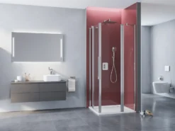 Kronenbach Tube Eckdusche Pendeltür 2-teilig, 100 X 200 Cm, Schenkel Rechts -Kronenbach kronenbach duschabtrennungen tube eckduschen pendeltuer epfs 4027715