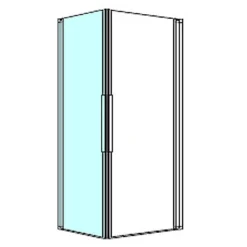 Kronenbach Tube Eckdusche Pendeltür 1-teilig, 90 X 200 Cm, Schenkel Links -Kronenbach kronenbach duschabtrennungen tube eckduschen pendeltuer epws 4027604