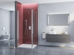 Kronenbach Tube Eckdusche Pendeltür 1-teilig, Sondermaß, Schenkel Links -Kronenbach kronenbach duschabtrennungen tube eckduschen pendeltuer epws 4027667