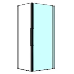 Kronenbach Tube Eckdusche Pendeltür 1-teilig, Sondermaß, Schenkel Rechts -Kronenbach kronenbach duschabtrennungen tube eckduschen pendeltuer epws 4027673