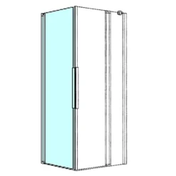Kronenbach Tube Eckdusche Pendeltür Mit Drehpunkt Wandseitig, Sondermaß, Schenkel Links 2 Kronenbach Tube Eckdusche Pendeltür Mit Drehpunkt Wandseitig, Sondermaß, Schenkel Links -Kronenbach kronenbach duschabtrennungen tube eckduschen pendeltuer epws 4027682