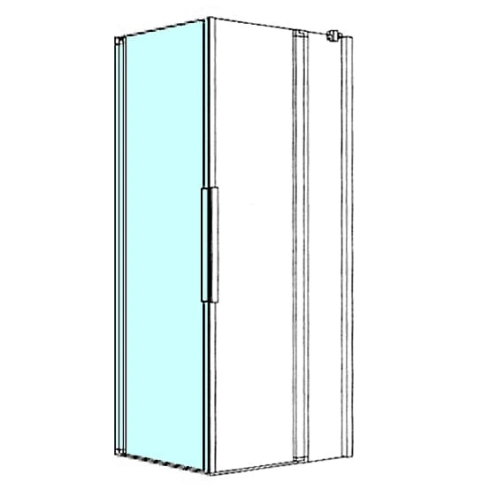 Kronenbach Tube Eckdusche Pendeltür mit Drehpunkt wandseitig, Sondermaß, Schenkel links Kronenbach Tube Eckdusche Pendeltür Mit Drehpunkt Wandseitig, Sondermaß, Schenkel Links -Kronenbach kronenbach duschabtrennungen tube eckduschen pendeltuer epws 4027682