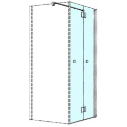 Kronenbach Tube Falttür Für Trennwand, 100 X 200 Cm, Anschlag Rechts -Kronenbach kronenbach duschabtrennungen tube faltdusche tfta trennwand 4011209
