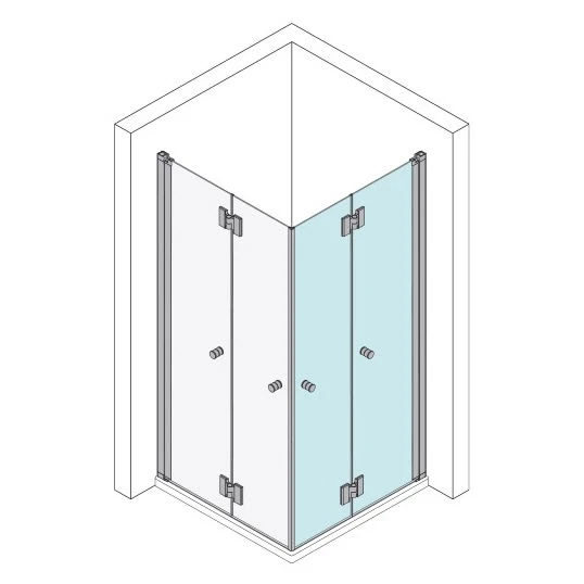 Kronenbach Tube Falteckdusche, Sondermaß bis 127,5 cm, Schenkel rechts Kronenbach Tube Falteckdusche, Sondermaß Bis 127,5 Cm, Schenkel Rechts -Kronenbach kronenbach duschabtrennungen tube falteckduschen efts sonderanfertigung 4024274