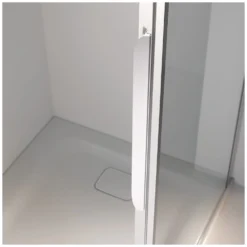 Kronenbach Tube Pendeltür Mit Trennwand In Flucht Für Nische, 120 X 200 Cm, Anschlag Links