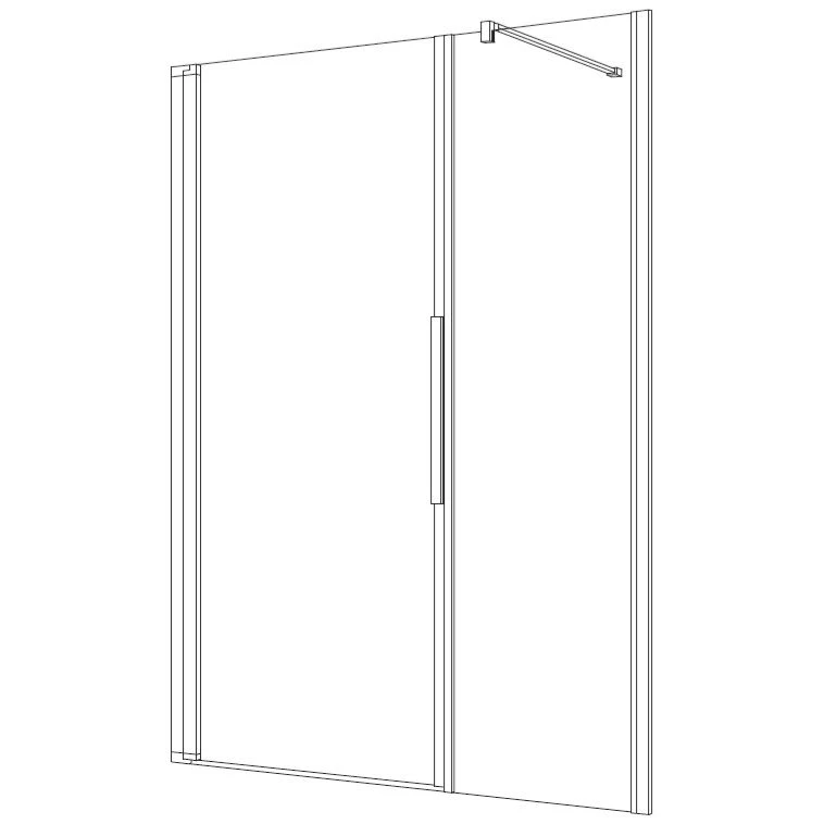 Kronenbach Tube Pendeltür mit Trennwand in Flucht für Nische, Sondermaß bis 205 cm, Anschlag links Kronenbach Tube Pendeltür Mit Trennwand In Flucht Für Nische, Sondermaß Bis 205 Cm, Anschlag Links -Kronenbach kronenbach duschabtrennungen tube pendeltuer npwwa nische 4017608