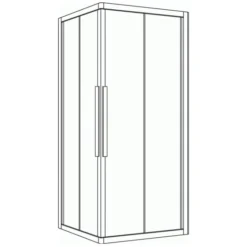 Kronenbach Tube Eckdusche Schiebetür 2-teilig, 80 X 80 Cm 2 Kronenbach Tube Eckdusche Schiebetür 2-teilig, 80 X 80 Cm -Kronenbach kronenbach duschabtrennungen tube schiebetuer esf2 und 4008407