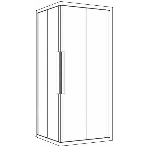 Kronenbach Tube Eckdusche Schiebetür 2-teilig, 80 x 80 cm Kronenbach Tube Eckdusche Schiebetür 2-teilig, 80 X 80 Cm -Kronenbach kronenbach duschabtrennungen tube schiebetuer esf2 und 4008407