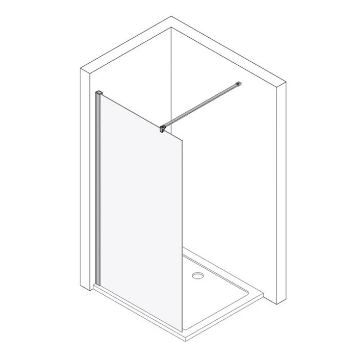 Kronenbach Tube Walk-In Trennwand, 140 x 200 cm Kronenbach Tube Walk-In Trennwand, 140 X 200 Cm -Kronenbach kronenbach duschabtrennungen tube trennwand koralle myday 4023152