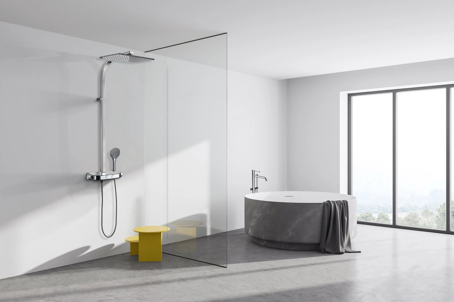 Kronenbach Duschsystem Aufputz mit Smart Push Thermostat und Glasablage Kronenbach Duschsystem Aufputz Mit Smart Push Thermostat Und Glasablage -Kronenbach kronenbach duschsysteme mit smartpush thermostat und 6840089