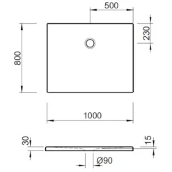 Kronenbach Cube Mineralguss-Duschwanne 100 X 80 Cm Mit Antislip -Kronenbach kronenbach duschwannen cube mineralguss 100 x 4038601