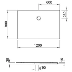 Kronenbach Cube Mineralguss-Duschwanne 120 X 80 Cm Mit Antislip -Kronenbach kronenbach duschwannen cube mineralguss 120 x 4038609