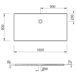 Kronenbach Cube Mineralguss-Duschwanne 160 X 80 Cm -Kronenbach kronenbach duschwannen cube mineralguss 160 x 4038623
