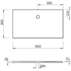 Kronenbach Cube Mineralguss-Duschwanne 160 X 90 Cm Mit Antislip -Kronenbach kronenbach duschwannen cube mineralguss 160 x 4038629