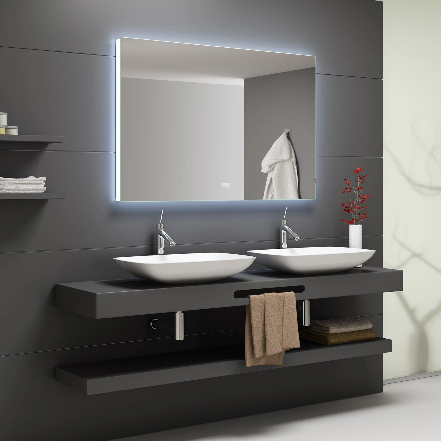 Kronenbach Night Lichtspiegel 140 X 60 Cm Mit LED-Beleuchtung