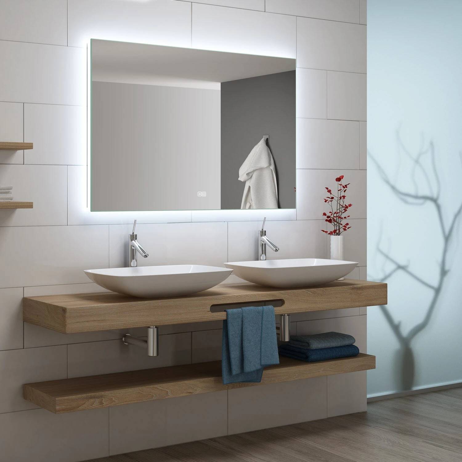 Kronenbach Night Lichtspiegel 80 x 60 cm mit LED-Beleuchtung Kronenbach Night Lichtspiegel 80 X 60 Cm Mit LED-Beleuchtung -Kronenbach kronenbach lichtspiegel night 60 x 80 4290517