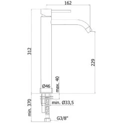 Kronenbach Lima 2.0 White Waschtischeinhebelmischer XXL Für Schalenbecken -Kronenbach kronenbach lima 2 white waschtisch waschtischeinhebelmischer 3863114