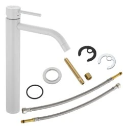 Kronenbach Lima 2.0 White Waschtischeinhebelmischer XXL Für Schalenbecken -Kronenbach kronenbach lima 2 white waschtisch waschtischeinhebelmischer 4171765