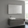 Kronenbach Cube Spiegelschrank 140 X 80 Cm Mit Umlaufender LED-Beleuchtung, Aufputz