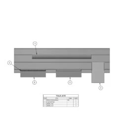 Kronenbach Cube Ordnungssystem Für Spiegelschrank 60 Cm Mit 2 Drehtüren -Kronenbach kronenbach spiegelschraenke zubehoer ordnungssystem spiegelschrank cube 6214513
