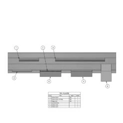 Kronenbach Cube Ordnungssystem Für Spiegelschrank 80 Cm Mit 2 Drehtüren -Kronenbach kronenbach spiegelschraenke zubehoer ordnungssystem spiegelschrank cube 6214516