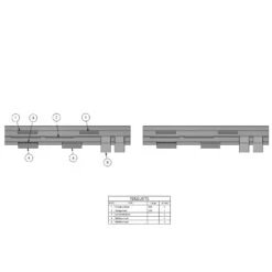 Kronenbach Cube Ordnungssystem Für Spiegelschrank 200 Cm Mit 4 Drehtüren -Kronenbach kronenbach spiegelschraenke zubehoer ordnungssystem spiegelschrank cube 6214540