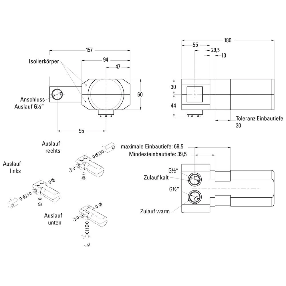 Kronenbach Wand-Waschtisch Grundkörper Kronenbach Wand-Waschtisch Grundkörper -Kronenbach kronenbach universal grundkoerper wand waschtisch 895416