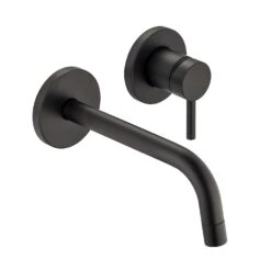 Kronenbach Lima 2.0 Black Waschtisch-Wandarmatur 17,5 Cm Inkl. Grundkörper