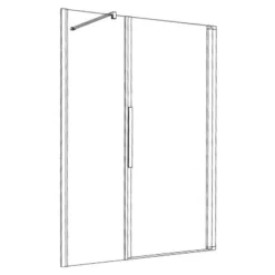 Kronenbach Tube Pendeltür Mit Trennwand In Flucht Für Nische, Sondermaß Bis 205 Cm, Anschlag Rechts 2 Kronenbach Tube Pendeltür Mit Trennwand In Flucht Für Nische, Sondermaß Bis 205 Cm, Anschlag Rechts -Kronenbach marken kronenbach duschabtrennungen 4017701